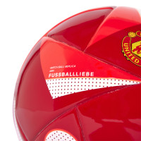 adidas Manchester United Fussballliebe Mini Ballon de Foot Taille 1 Rouge Blanc