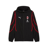 PUMA AC Milan Pre-Match Anthem Veste d'Entraînement 2024-2025 Noir Rouge