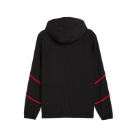 PUMA AC Milan Pre-Match Survêtement Woven Full-Zip 2024-2025 Noir Rouge