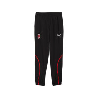 PUMA AC Milan Pre-Match Pantalon d'Entraînement Woven 2024-2025 Noir Rouge