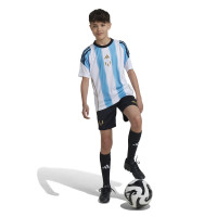 Pantalon d'entraînement adidas Messi pour enfants, noir, blanc, or