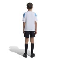 Pantalon d'entraînement adidas Messi pour enfants, noir, blanc, or