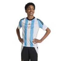 adidas Messi Trainingsset Kids Lichtblauw Wit Zwart Goud