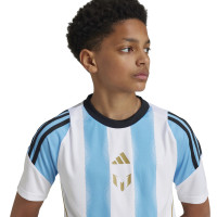 adidas Messi Trainingsset Kids Lichtblauw Wit Zwart Goud