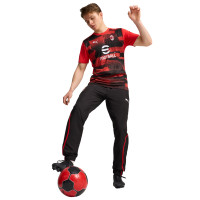 PUMA AC Milan Pre-Match Maillot d'Entraînement 2024-2025 Rouge Noir