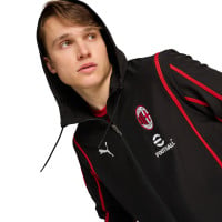 PUMA AC Milan Pre-Match Survêtement Woven Full-Zip 2024-2025 Noir Rouge