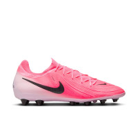 Nike Phantom GX II Pro Gazon Artificiel Chaussures de Foot (AG) Rose Vif Rose Clair Noir