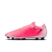 Nike Phantom GX II Pro Gazon Artificiel Chaussures de Foot (AG) Rose Vif Rose Clair Noir