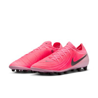 Nike Phantom GX II Pro Gazon Artificiel Chaussures de Foot (AG) Rose Vif Rose Clair Noir