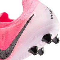 Nike Phantom GX II Pro Gazon Artificiel Chaussures de Foot (AG) Rose Vif Rose Clair Noir