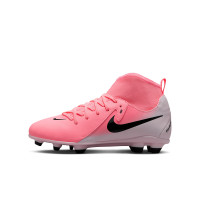 Nike Phantom Luna II Club Gazon Naturel Gazon Artificiel Chaussures de Foot (MG) Enfants Rose Vif Rose Clair Noir