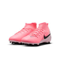 Nike Phantom Luna II Club Gazon Naturel Gazon Artificiel Chaussures de Foot (MG) Enfants Rose Vif Rose Clair Noir