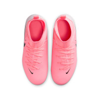 Nike Phantom Luna II Club Gazon Naturel Gazon Artificiel Chaussures de Foot (MG) Enfants Rose Vif Rose Clair Noir