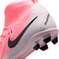 Nike Phantom Luna II Club Gazon Naturel Gazon Artificiel Chaussures de Foot (MG) Enfants Rose Vif Rose Clair Noir