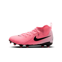 Nike Phantom Luna II Academy Gazon Naturel Gazon Artificiel Chaussures de Foot (MG) Enfants Rose Vif Rose Clair Noir