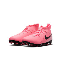 Nike Phantom Luna II Academy Gazon Naturel Gazon Artificiel Chaussures de Foot (MG) Enfants Rose Vif Rose Clair Noir