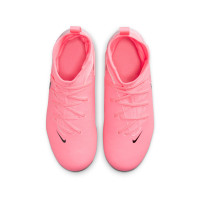 Nike Phantom Luna II Academy Gazon Naturel Gazon Artificiel Chaussures de Foot (MG) Enfants Rose Vif Rose Clair Noir