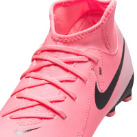 Nike Phantom Luna II Academy Gazon Naturel Gazon Artificiel Chaussures de Foot (MG) Enfants Rose Vif Rose Clair Noir