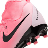 Nike Phantom Luna II Academy Gazon Naturel Gazon Artificiel Chaussures de Foot (MG) Enfants Rose Vif Rose Clair Noir