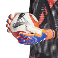 adidas Predator Match Fingersave Gants de Gardien de But Bleu Rouge Blanc