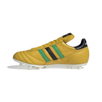 adidas Copa Mundial Jamaïque Gazon Naturel Chaussures de Foot (FG) Jaune Noir Vert