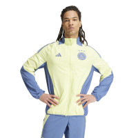 adidas Ajax Présentation Survêtement Full-Zip 2024-2025 Jaune Bleu