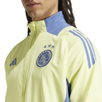 adidas Ajax Presentatie Trainingspak Full-Zip 2024-2025 Geel Blauw