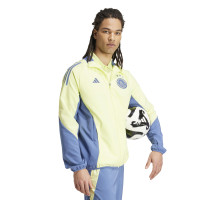 adidas Ajax Présentation Survêtement Full-Zip 2024-2025 Jaune Bleu