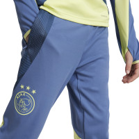 adidas Ajax Pantalon d'Entraînement 2024-2025 Enfants Bleu Jaune