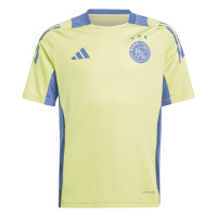 adidas Ajax Maillot d'Entraînement 2024-2025 Enfants Jaune Bleu