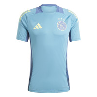 adidas Ajax Trainingsset 2024-2025 Lichtblauw Blauw Geel