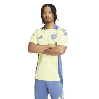 adidas Ajax Maillot d'Entraînement 2024-2025 Jaune Bleu