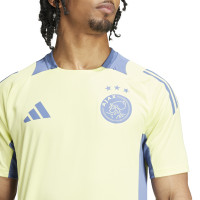 adidas Ajax Maillot d'Entraînement 2024-2025 Jaune Bleu