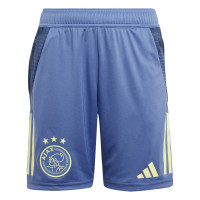 adidas Ajax Short d'Entraînement 2024-2025 Enfants Bleu Jaune