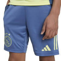 adidas Ajax Short d'Entraînement 2024-2025 Enfants Bleu Jaune