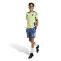 adidas Ajax Short d'Entraînement 2024-2025 Enfants Bleu Jaune