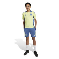 adidas Ajax Short d'Entraînement 2024-2025 Enfants Bleu Jaune