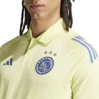 adidas Ajax Ensemble Training Polo 2024-2025 Jaune Bleu