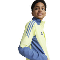 adidas Ajax Presentatie Trainingsjack 2024-2025 Kids Geel Blauw