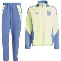 adidas Ajax Présentation Survêtement Full-Zip 2024-2025 Jaune Bleu