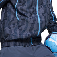 PUMA Manchester City Pre-Match Anthem Veste d'Entraînement 2024-2025 Bleu Foncé Bleu Clair