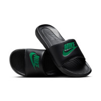 Claquettes Nike Victori One noir vert