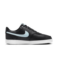 Nike Court Vision Low Next Nature Sneakers Zwart Lichtblauw Wit