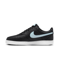 Nike Court Vision Low Next Nature Sneakers Zwart Lichtblauw Wit