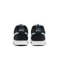 Baskets Nike Court Vision Low Next Nature noires, bleu clair et blanc