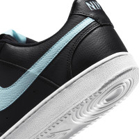 Baskets Nike Court Vision Low Next Nature noires, bleu clair et blanc