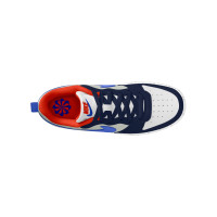 Baskets Nike Court Borough Low Recraft pour enfants, beiges, bleu foncé, rouge