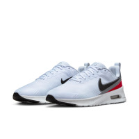 Nike Air Max Nuaxis Sneakers Lichtblauw Grijs Rood Zwart