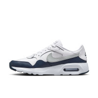 Nike Air Max SC Leder Sneakers Wit Grijs Donkerblauw