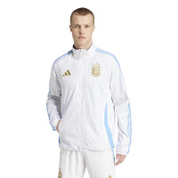 adidas Argentine Anthem Veste d'Entraînement Réversible 2024-2026 Blanc Bleu Clair Bleu Doré